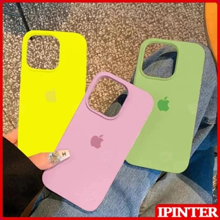 Capa Oficial De Silicone Líquido Completo Compatível Para iPhone 15 14 13 12 11 Pro Max 14 15 Plus Macia Flocked