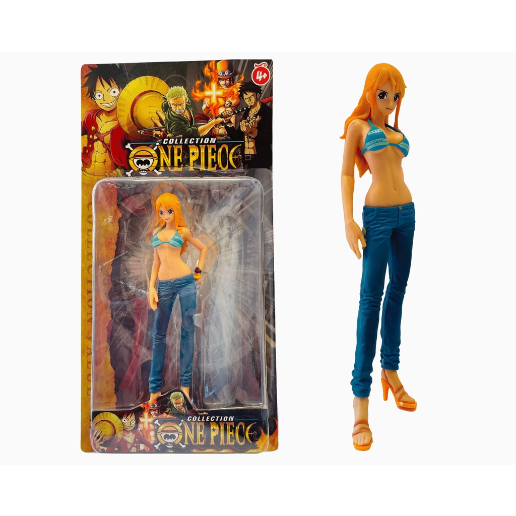 Boneca Nami Miniatura Coleção Série One Piece