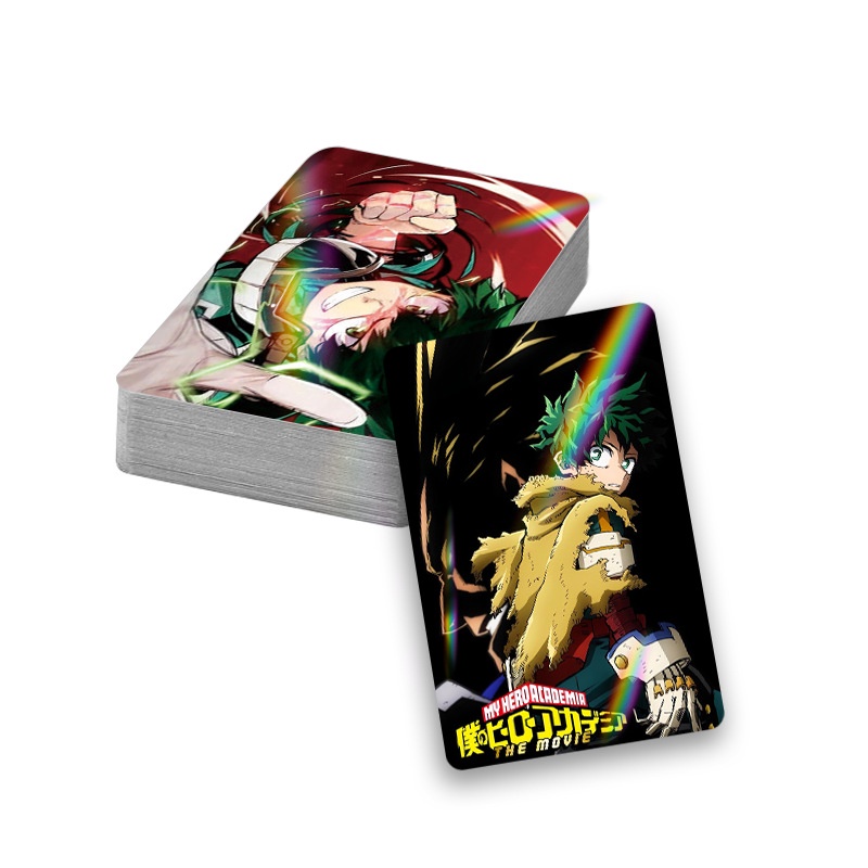 30pcs My Hero Academia Flash Laser Lomo Card Photocard Box Set