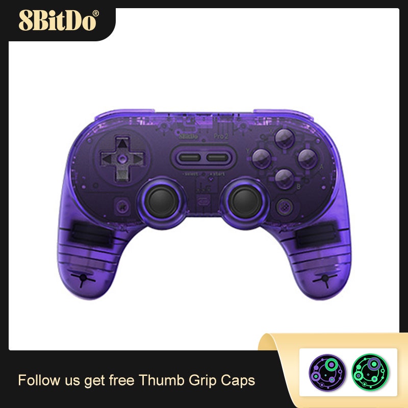 thumbnail interactive-video image 1 of 8Bitdo Pro 2 Bluetooth Controller – For Switch, PC, MacOS, Android, Steam, Raspberry Pi – Ergonomic, Wireless, 1-Year Warranty 1 of 6
