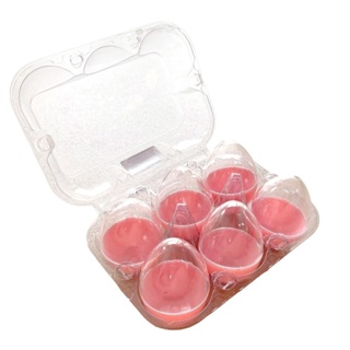 Mini Ovos de Páscoa Decorativos Plásticos para Caça aos Ovos Rosa