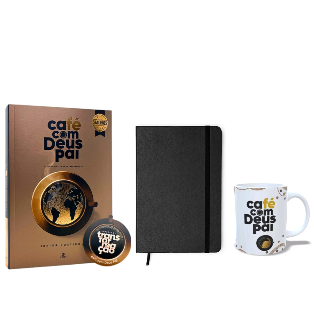 Mini Box Café com Deus Pai 2025 com Caneca personalizada café com Deus ...