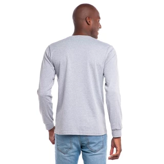 Moletinho Masculino Suedine Polo Wear Cinza Médio