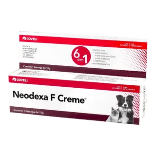 Creme Neodexa Para Cachorros Gatos com Ferimentos e Alergia Tratamento Afecções Dermatológicas 15g
