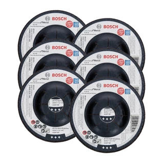 Discos de Desbaste 115mm p/ Metal Bosch Kit com 6 Standard for Metal 4.1/2"
