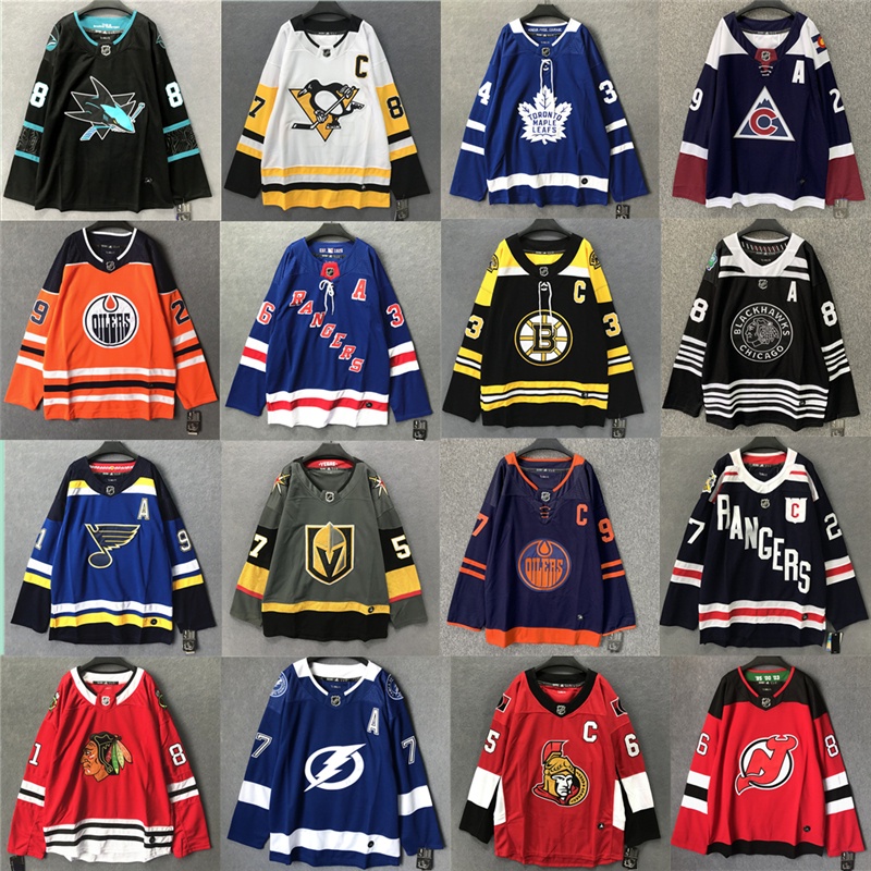 Nhl Hockey Jersey Hockey Jersey Retro Trendy Jersey Camiseta Jersey Camiseta Jersey Manga Longa Mais Trendy