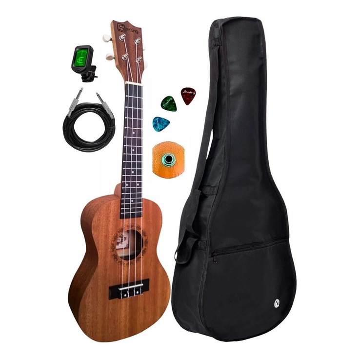 Kit Ukulele Eletrico Concert Us23 + Capa+ Afinador Shopee Brasil