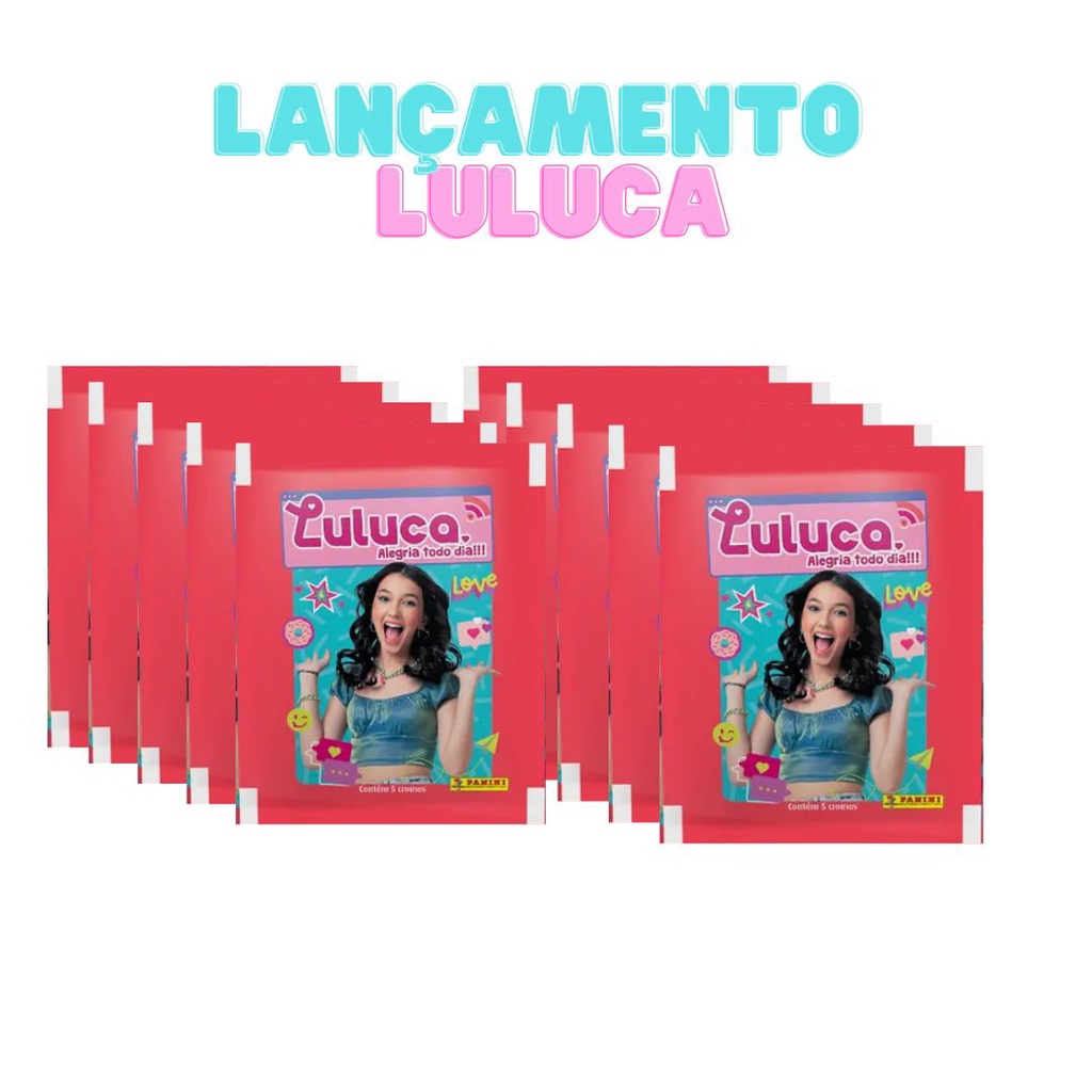 Pack com 50 figurinhas (10 envelopes) Figurinhas Luluca 2023 - PANINI