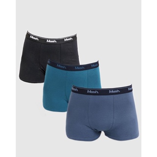 Kit 2 Cuecas Boxer Básicas Mash Azul e Preta