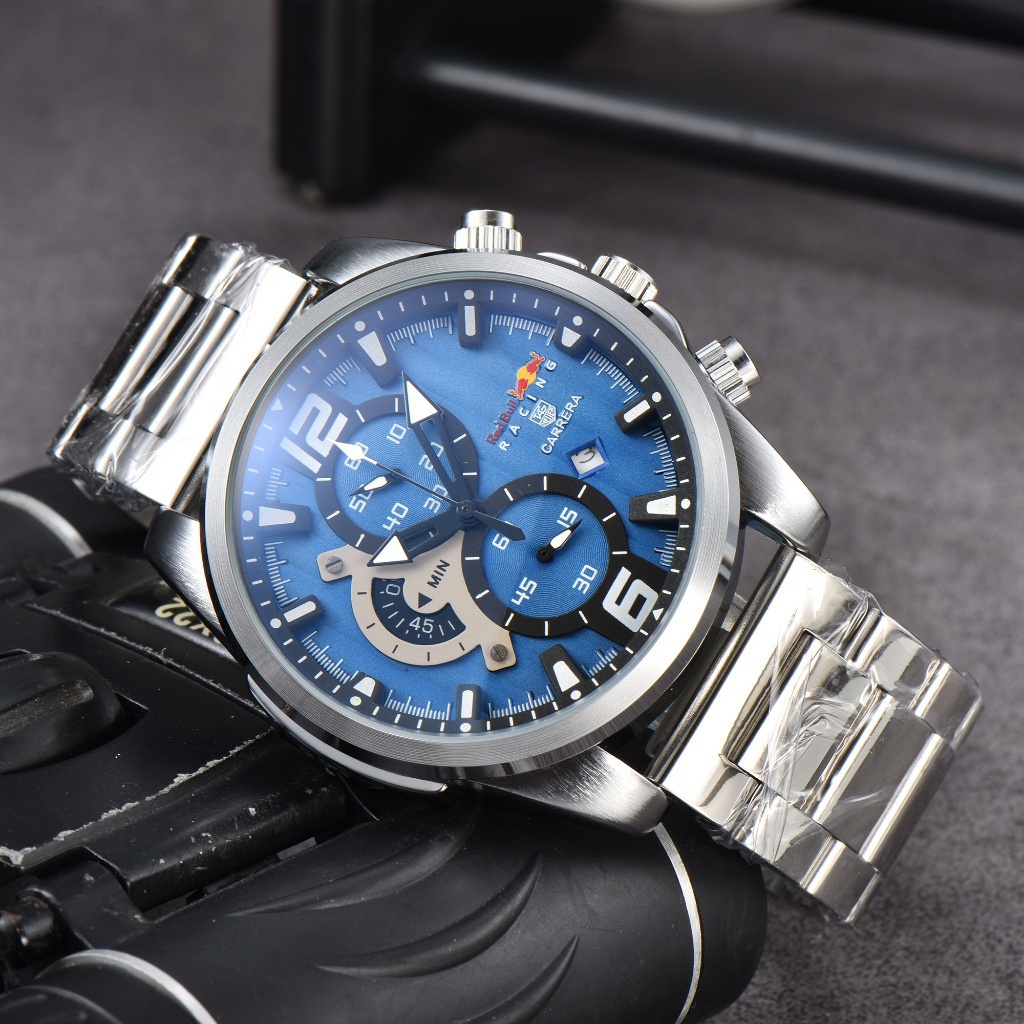 Relógio Magnum Racing Quartz Masculino Feminino - Preto+Azul