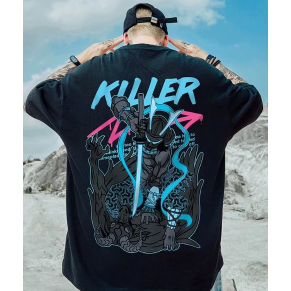 Camiseta Streetwear Killer Unissex Oversized Plus Size Envio Imediato