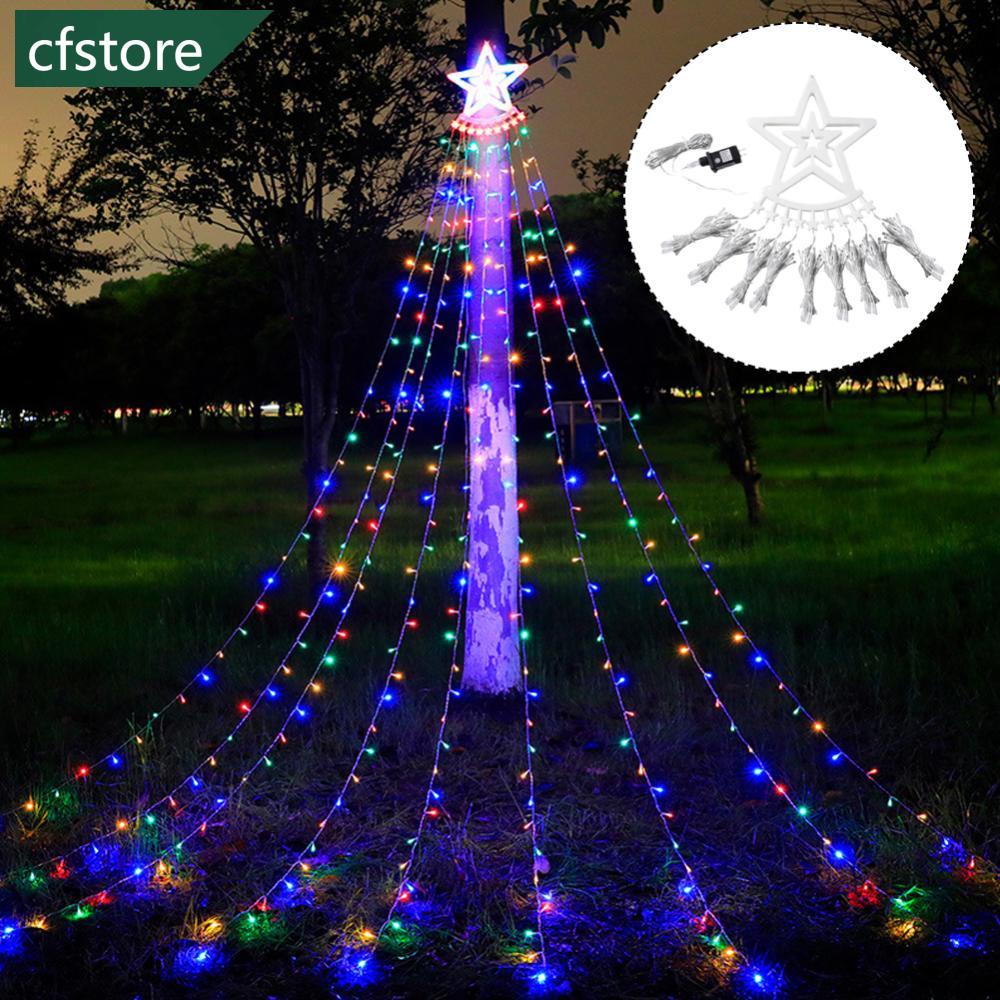 CFSTORE 350LED Ue/Eua Plug LED Cordão De Luz De Natal Luzes Da Árvore Estrela Cachoeira Fada Garland Do Jardim Decoração Casa Exterior A8Y1