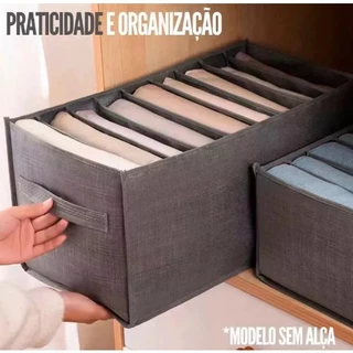 Organizador De Roupas Com 9 Divisórias Grande Cores Sortidas MSMIGOS1008