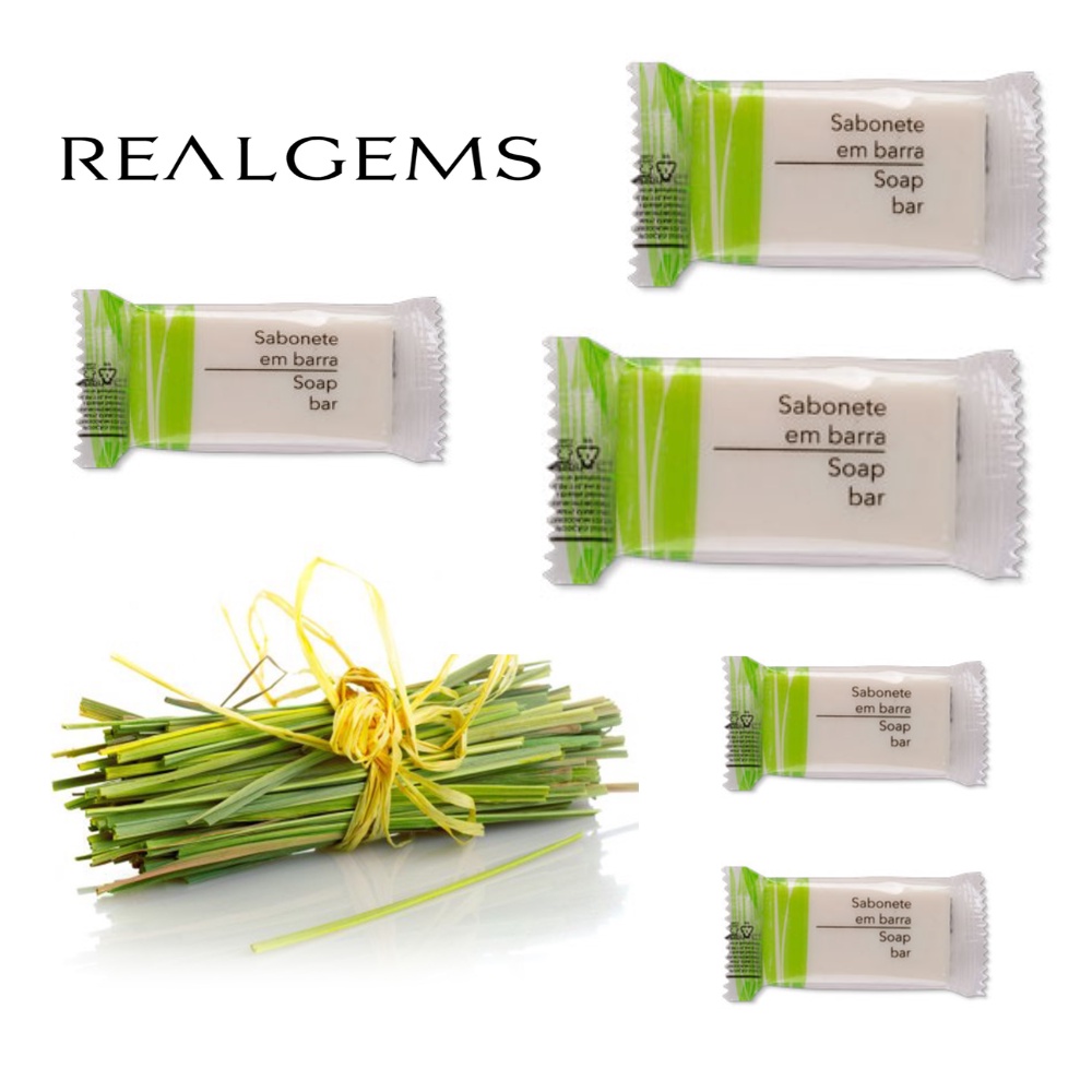 Sabonete em barra 15g Capim Limao Realgems Amenities 50 unid