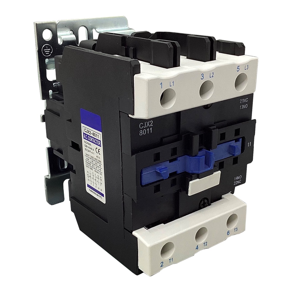 Contator Tripolar 80A CJX2 8011 - 1NA+1NF 220V Chave Contatora LC1D ...