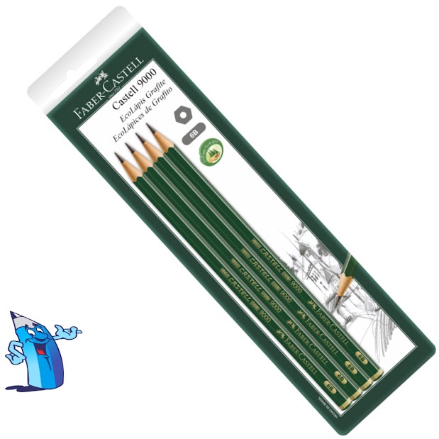 LÁPIS TÉCNICOS PARA DESENHO FABER CASTELL 4 UNIDADES 6b | Shopee Brasil