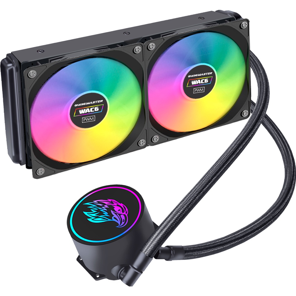 WaterCooler K-mex WAC6 240mm Preto Intel/AMD Led Multicolor