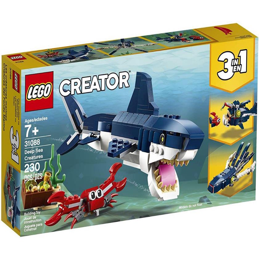 Lego Creator 31088 Criaturas Do Fundo Do Mar | Shopee Brasil