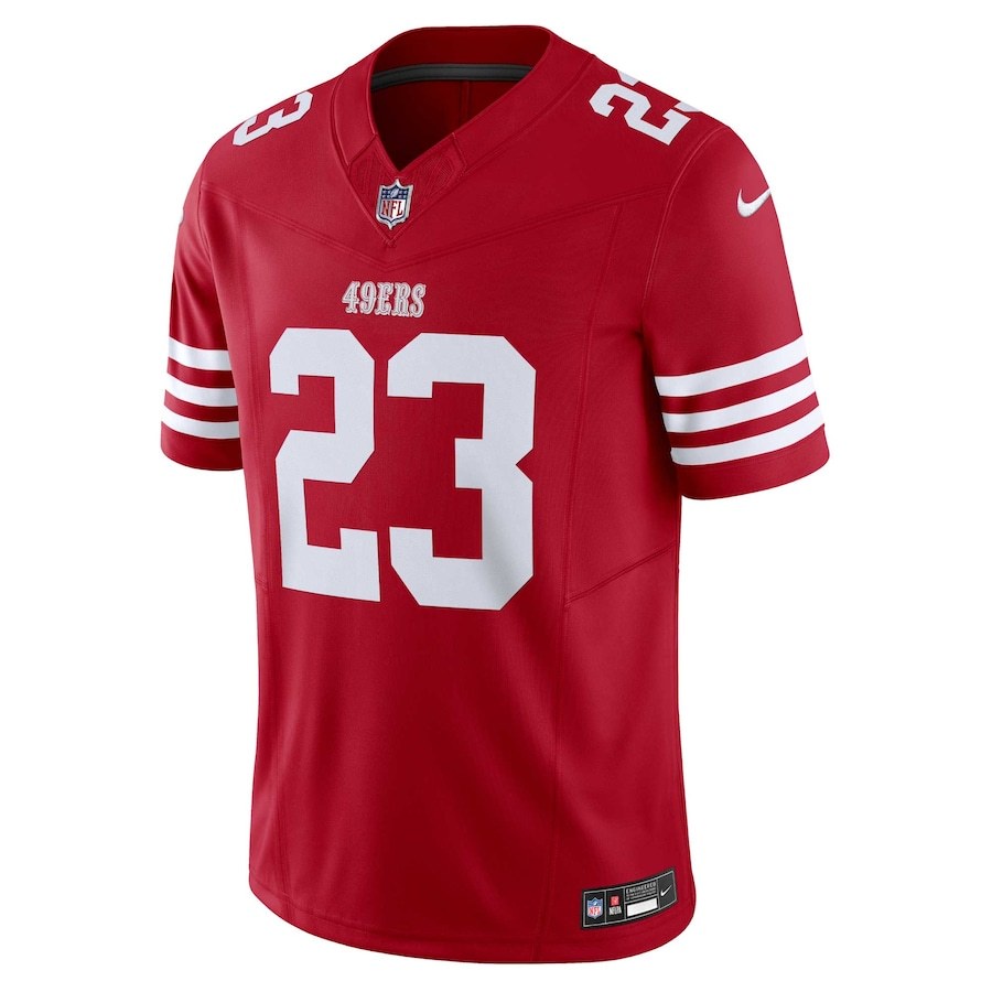 2024 Camisar NFL San Francisco 49ers 23 Christian McCaffrey Preto Jogs Futebol Americano Camiseta 3D Impresso Com Estilo Casual Respirável Jersey