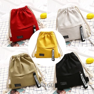 Escola De Armazenamento De Lona NAGO Gym Cinch Sack Canvas Drawstring Backpack