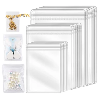 150Pcs 3 Tamanhos Sacos Para Brincos Transparentes , À Prova D