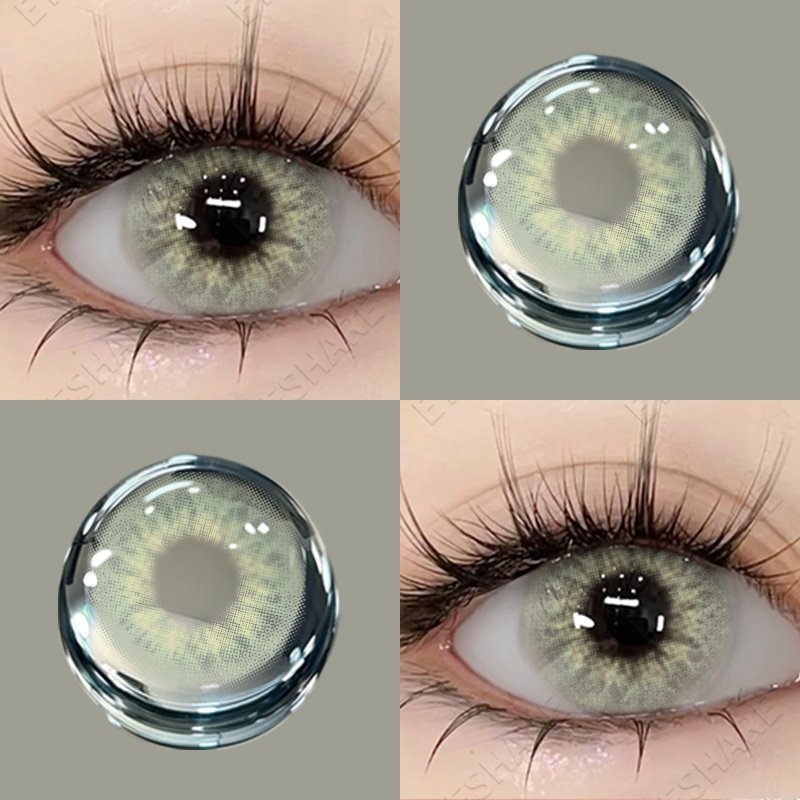 EYESHARE Taylor Green/Gray/Brown Contact Lens 1Pair 14.0mm Mini Sell Like Hot Cakes Lentes De Contato Coloridas Disponíveis Por Um Ano
