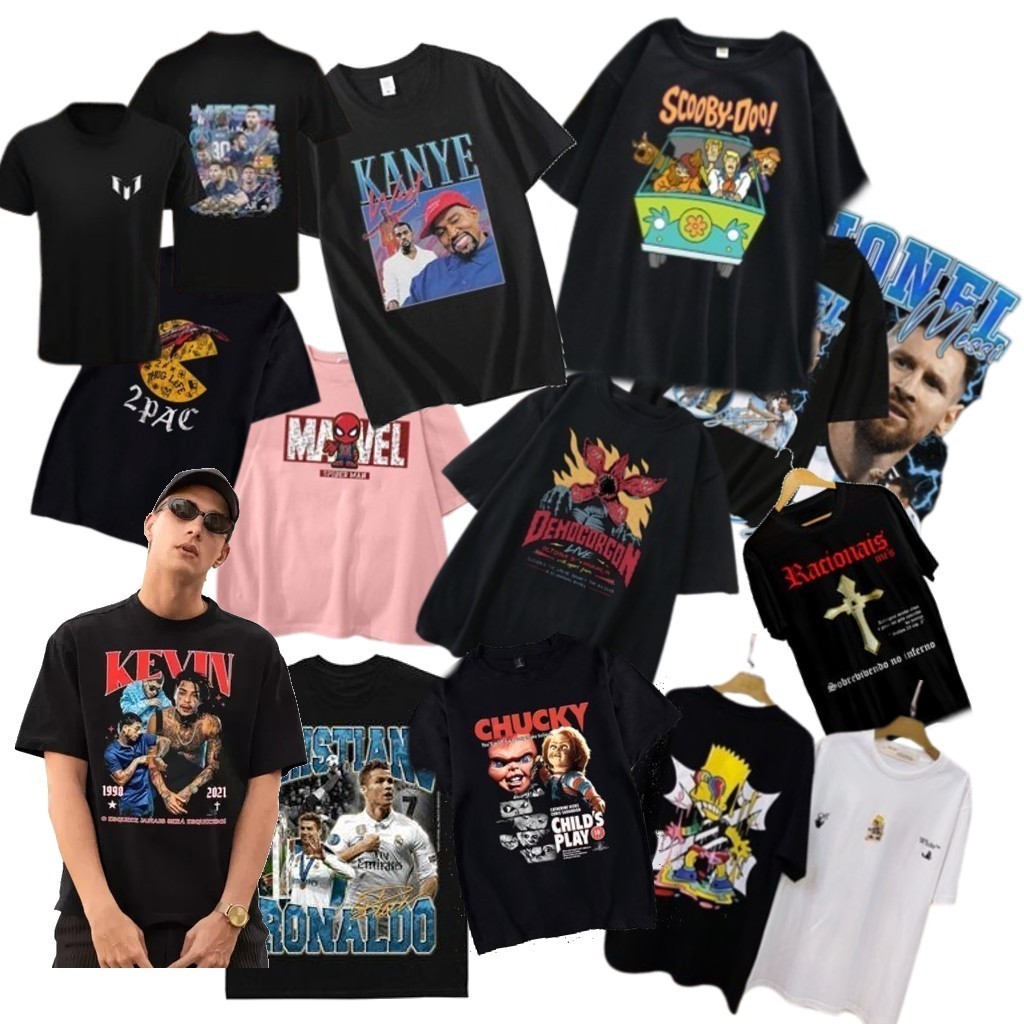 Kit 2 Camisetas! Super Queima de Estoque! Camiseta Surpresa, Liquidação, Saldão - Envio Super Rápido