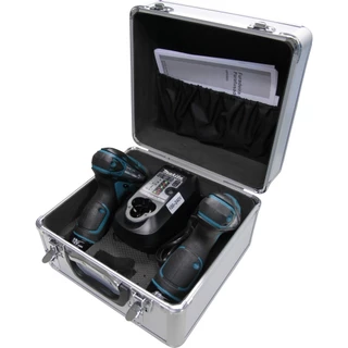 Makita DK1493 = Furadeira HP330D + Parafusadeira Impacto TD090D + 02 baterias + maleta + carregador bivolt em Oferta na Shopee