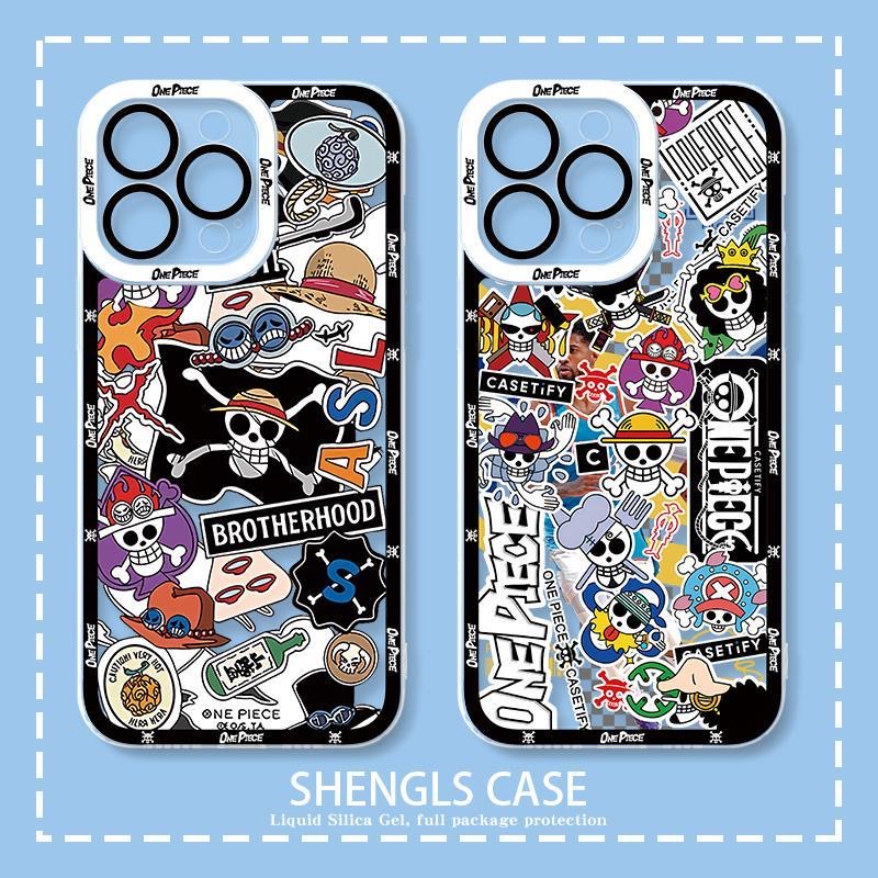 Capa Capinha Case Xiaomi 11T 13T POCO M5 F5 F4 X3 NFC F3 Redmi 13C 11A 12C 10C 10A 9A 9C 9T Note 13 12 turbo 5G 9 9S 10 10S 11S 11 Pro Estojo De Telefone De Uma Peça De anime Transparente