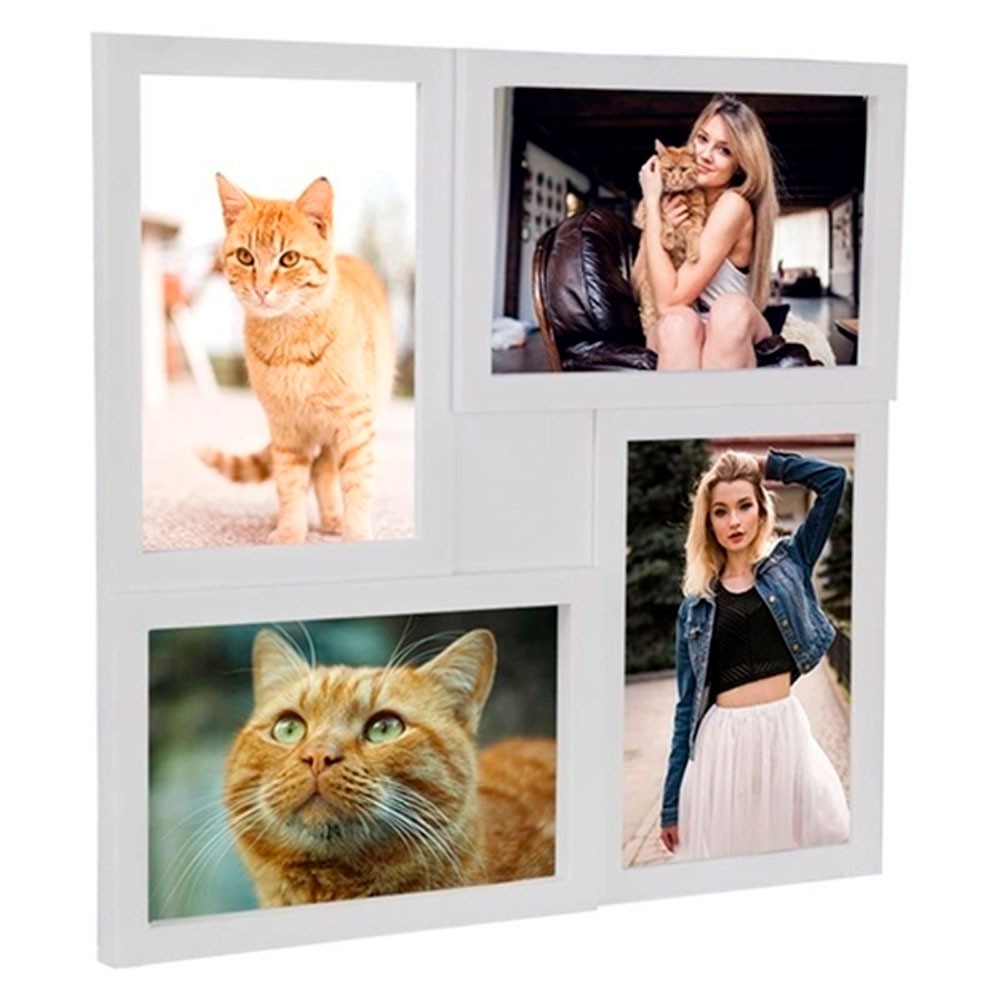Porta Retrato Painel Para 4 Fotos Plástico 10 x 15 Cm | Shopee Brasil