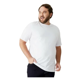 Camiseta Basicas Masculina Plus Size Malwee Original Algodao