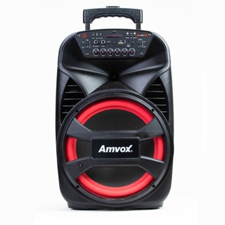 Caixa de Som Amplificada Amvox Viper II, USB/Bluetooth/Bateria, 480W, Bivolt
