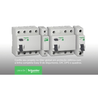 Disjuntor easy9 2 Polos 50A Curva C - 3000A Schneider