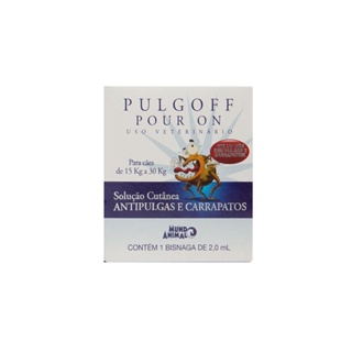 Pulgolff Antipulgas e Carrapatos Pour On para Cães de 15kg a 30kg Mundo Animal 2,0ml