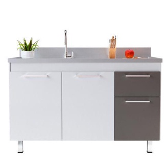 Gabinete para cozinha kaus 114x54cm branco/gianduia Cerocha