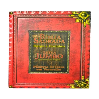 Bíblia Sagrada | Letra Jumbo | ARC | Capa Dura | Retrô Vermelha