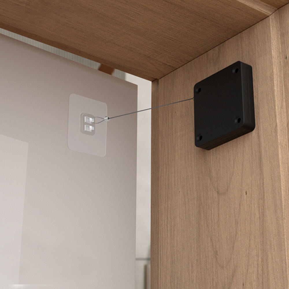 Fechador De Porta Automático Mola Aérea para Fechamento Automático de Porta com Cabo Retrátil