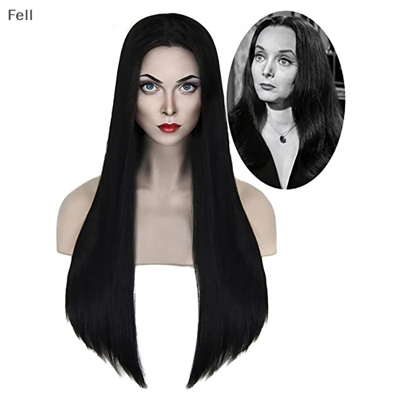 Quarta-feira Família Addams Peruca Cosplay Longo Cabelo Tranças