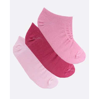 Kit 3 Pares De Meias Sapatilha Rosa