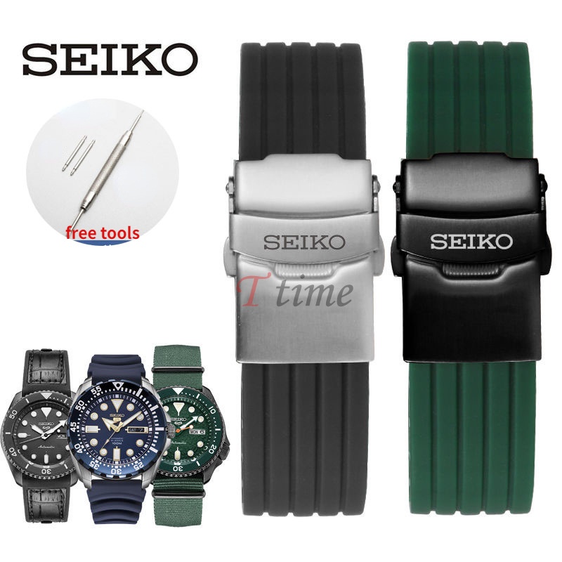 Pulseira Esportiva Abalone 18mm 20mm 22mm 24mm Banda Para Seiko SKX 007 Water Ghost 5 Canned