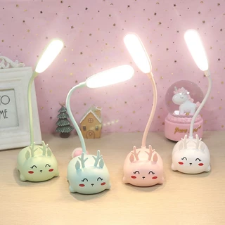 Luminária Abajur Led Usb Recarregável Gatinho Leitura