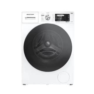 Lava e Seca Brastemp 10kg/6kg branca com Smart Sensor e Triplo Vapor BNC10AB