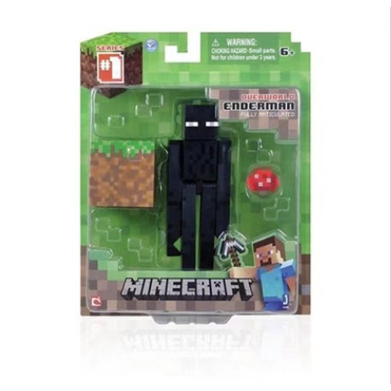 Minecraft Creeper Steve Iron Golem Derma mini-boneca figura modelo ...