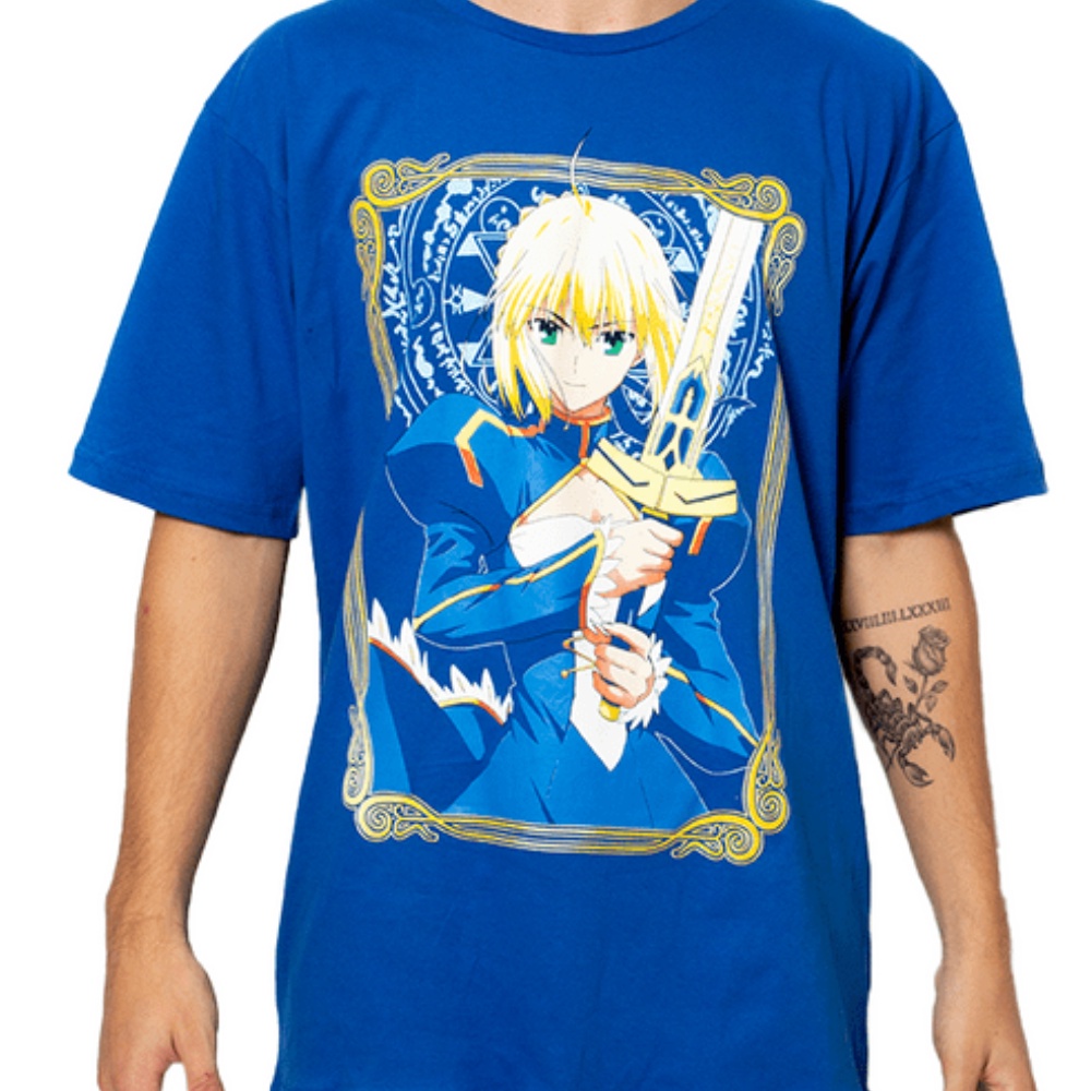 Camiseta - Fate Zero Saber | Shopee Brasil