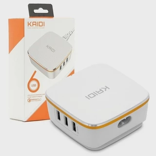 Carregador Rápido Turbo Kaidi Kd-601 7A 6 Portas Usb 1 2.0
