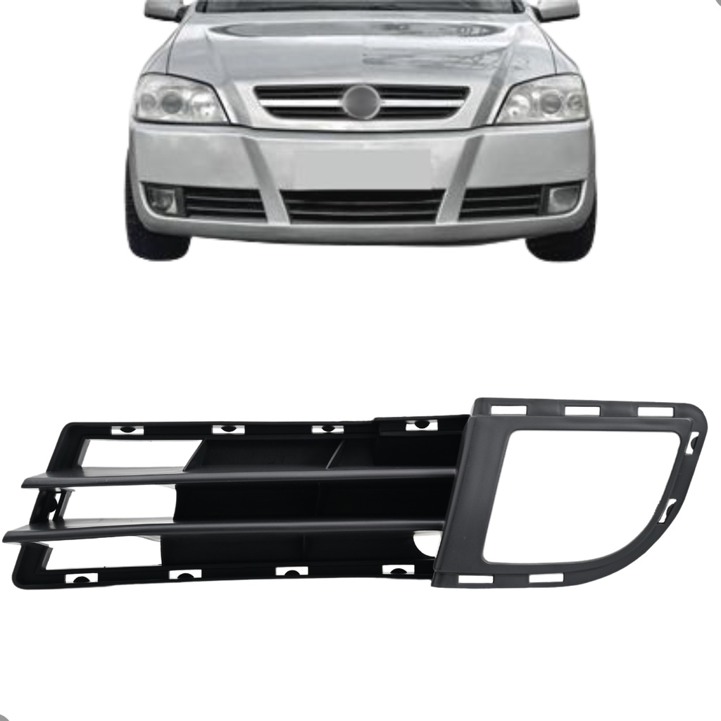 Moldura do Farol de Milha Astra 2003 Preto C/ Furo Para o Milha