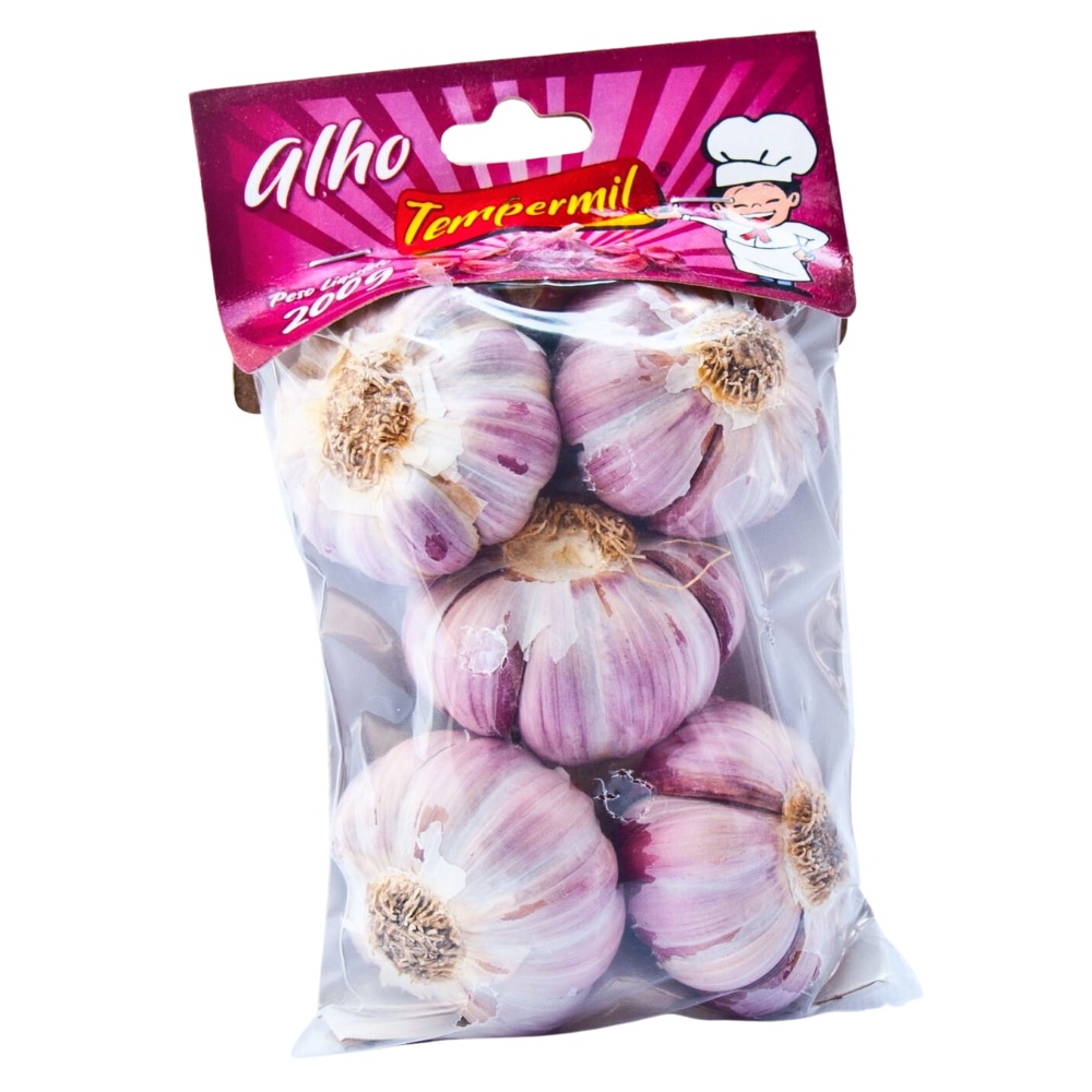 Cabeça de Alho In Natura Embalado Pacote 200g Alta Qualidade | Shopee ...