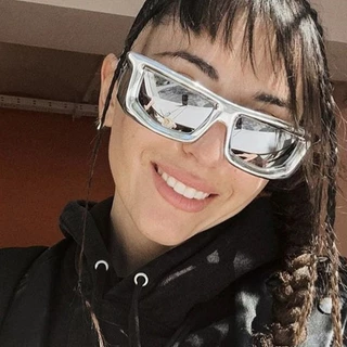 Óculos De Sol Da Moda Punk Y2K Personalidade Femininos Hip Hop Europeu Americano
