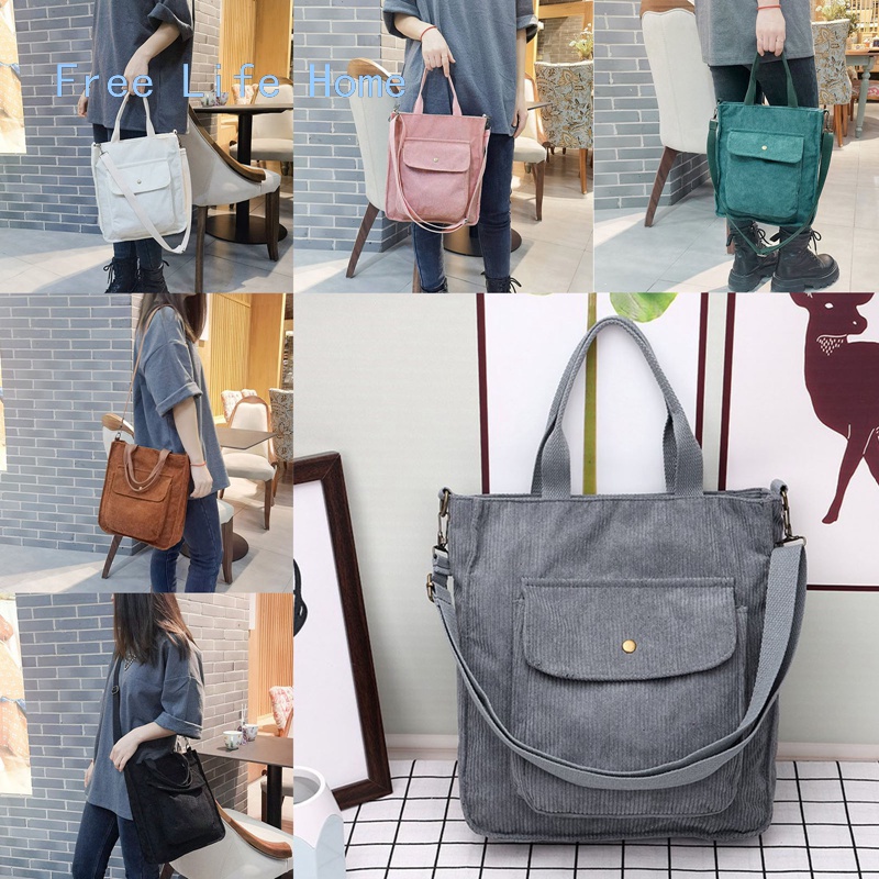 Bolsa De Pano Feminina Ombro Veludo De Grande Capacidade Mão casual De ...