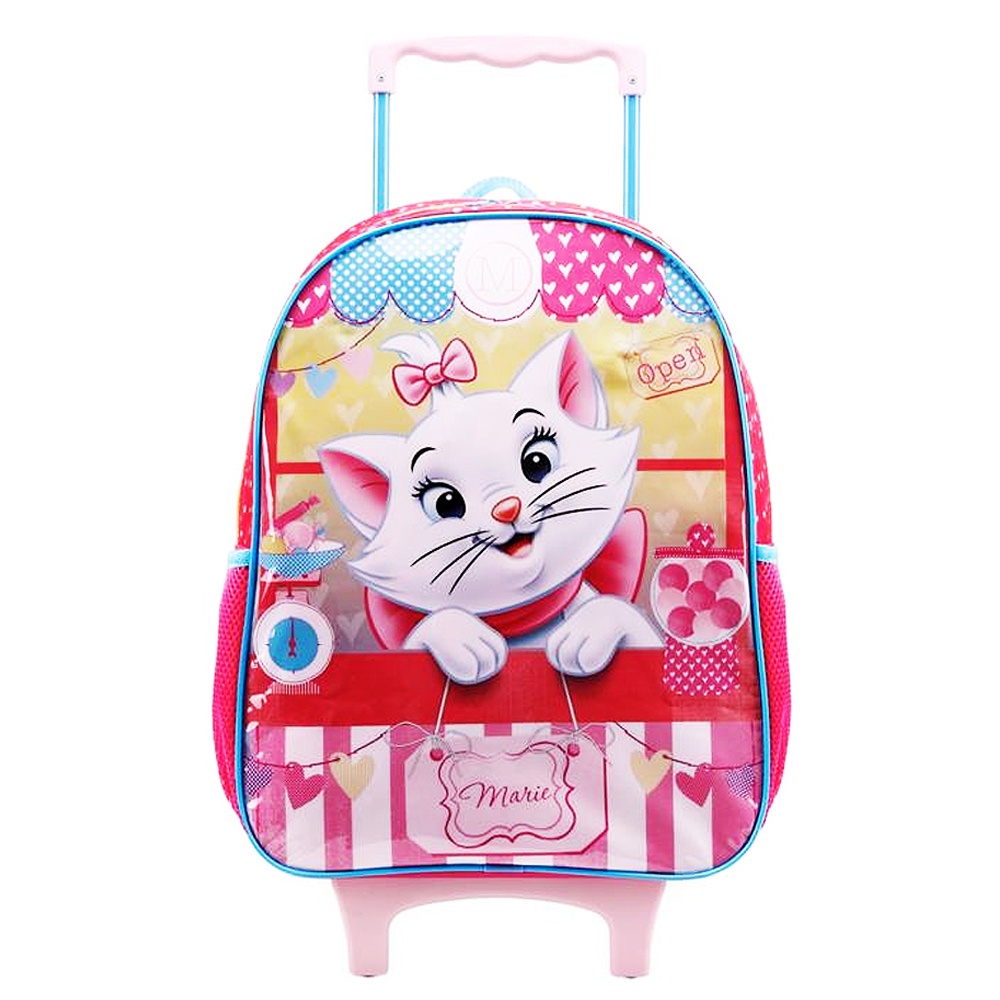 Mochila Infantil Gata Marie Gatinha Escolar Reforcada Tam G Rodinhas ...